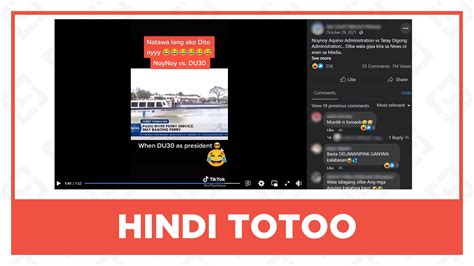 HINDI TOTOO: Hindi ibinalita ang kalagayan ng Ilog Pasig sa.